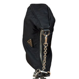 Prada Black Nylon Leather Trim Re-Edition 2005 Two-Way Bag