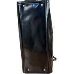 Chanel Black Patent Leather Quilted Lipstick Tote 2011