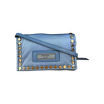 Prada Nylon Blue Studded Crossbody Bag