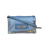 Prada Nylon Blue Studded Crossbody Bag