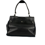 Saint Laurent Vintage Black Leather Top Handle Bag