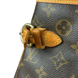 Louis Vuitton Leather Batignolles Horizontal Canvas Monogram Tote Bag
