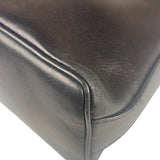 Ferragamo Vintage Black Leather Flap Shoulder Pochette