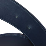 MCM Red Leather Anagram M Buckle belt