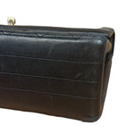 Chanel Black Quilted Leather Chain Flap Bag