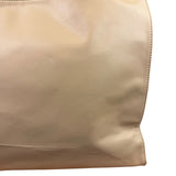 Telfar Cream Leather Medium Shopping Tote Bag