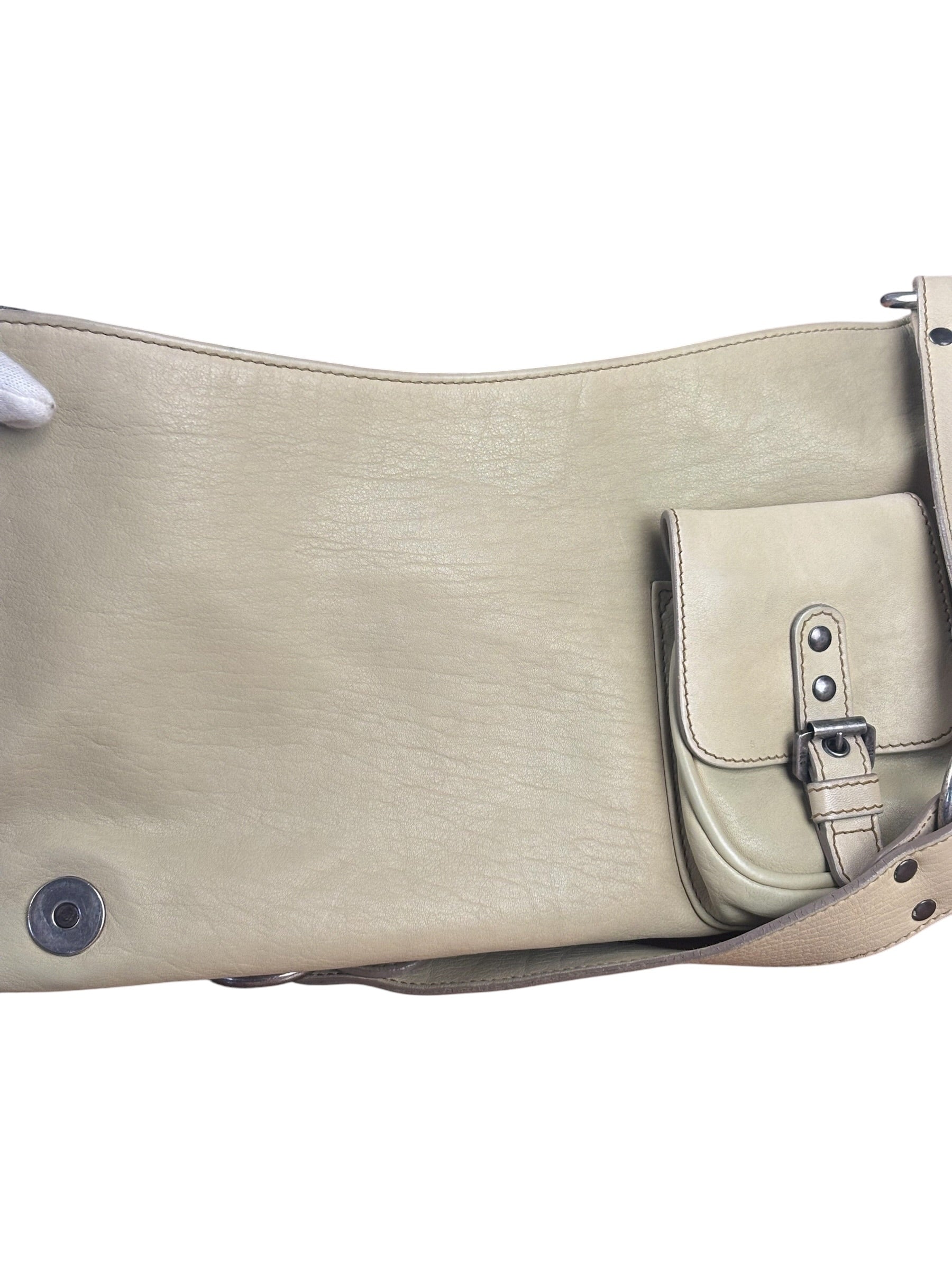 Christian Dior Vintage Beige Marrakech Medium Shoulder Bag