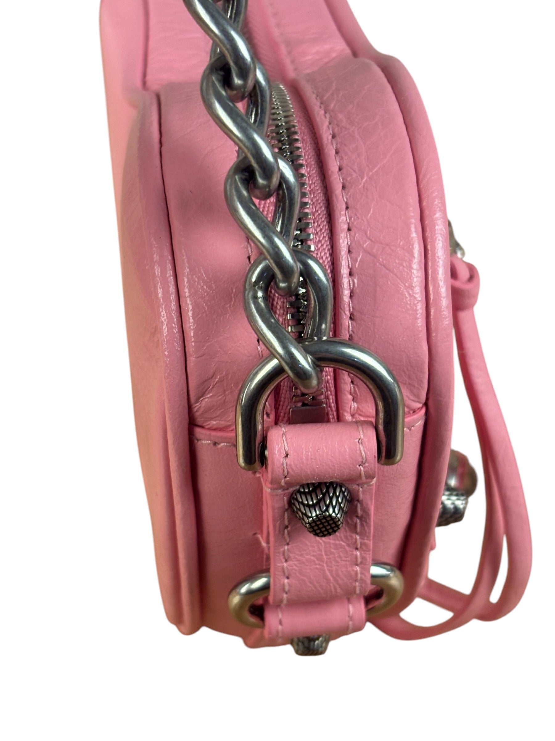 Balenciaga Pink Le Cagole Heart Mini Bag