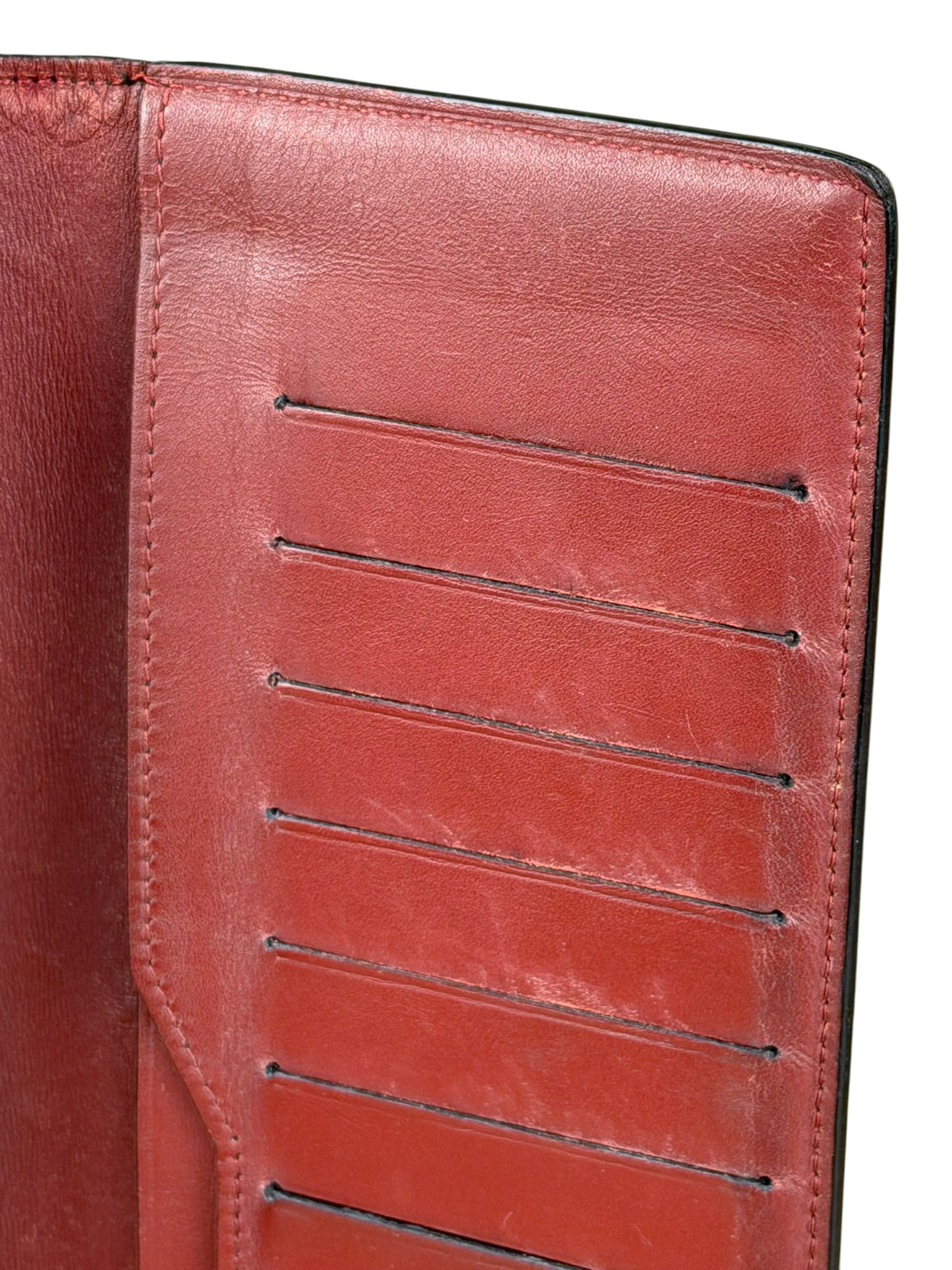 Cartier Black Leather Louis Multipurpose Continental Long Wallet