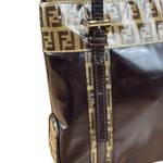 Fendi Vintage Zucca Patent Canvas Tote Bag