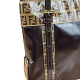 Fendi Vintage Zucca Patent Canvas Tote Bag