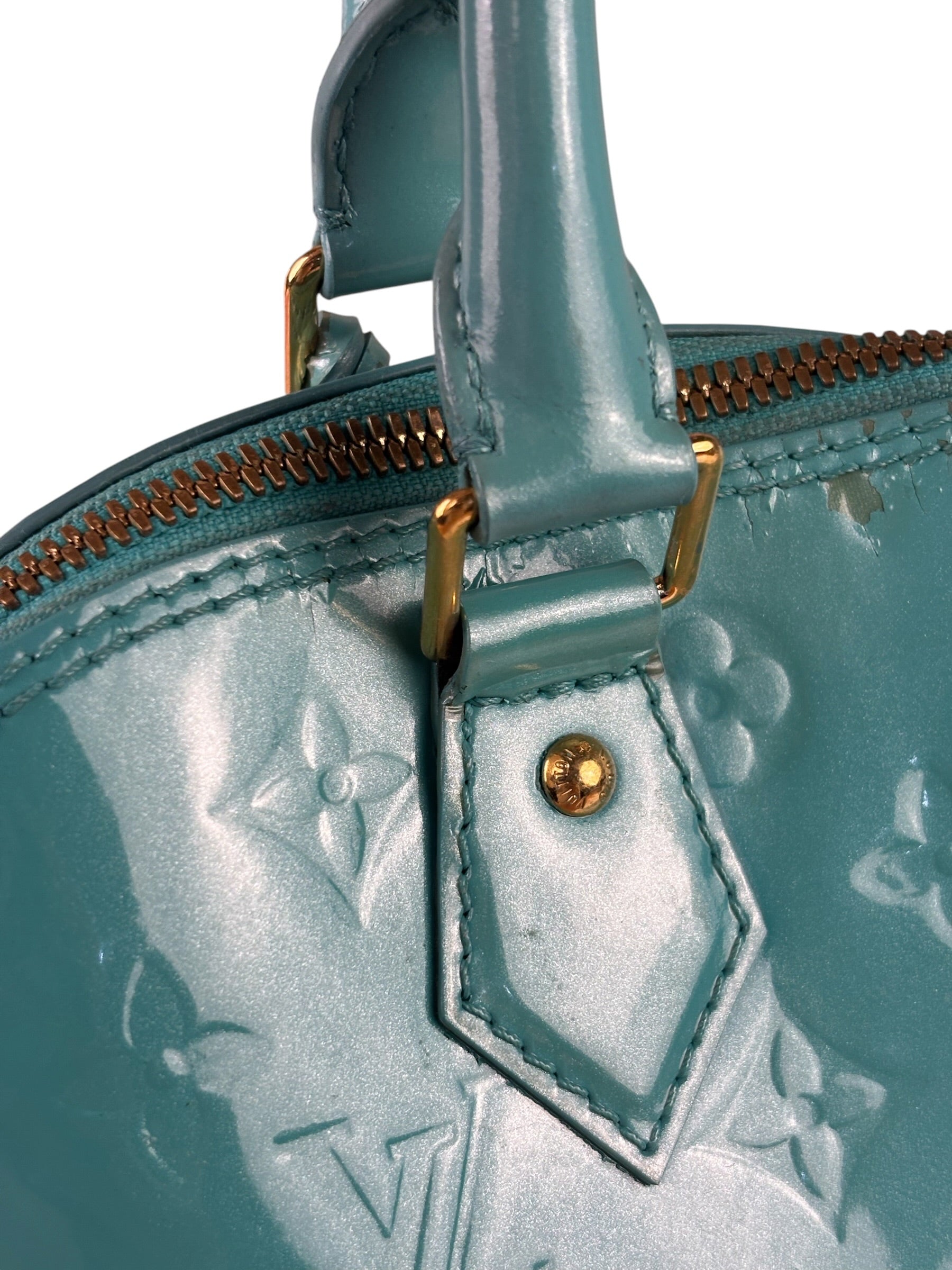 Louis Vuitton Blue Lagoon Vernis Alma GM