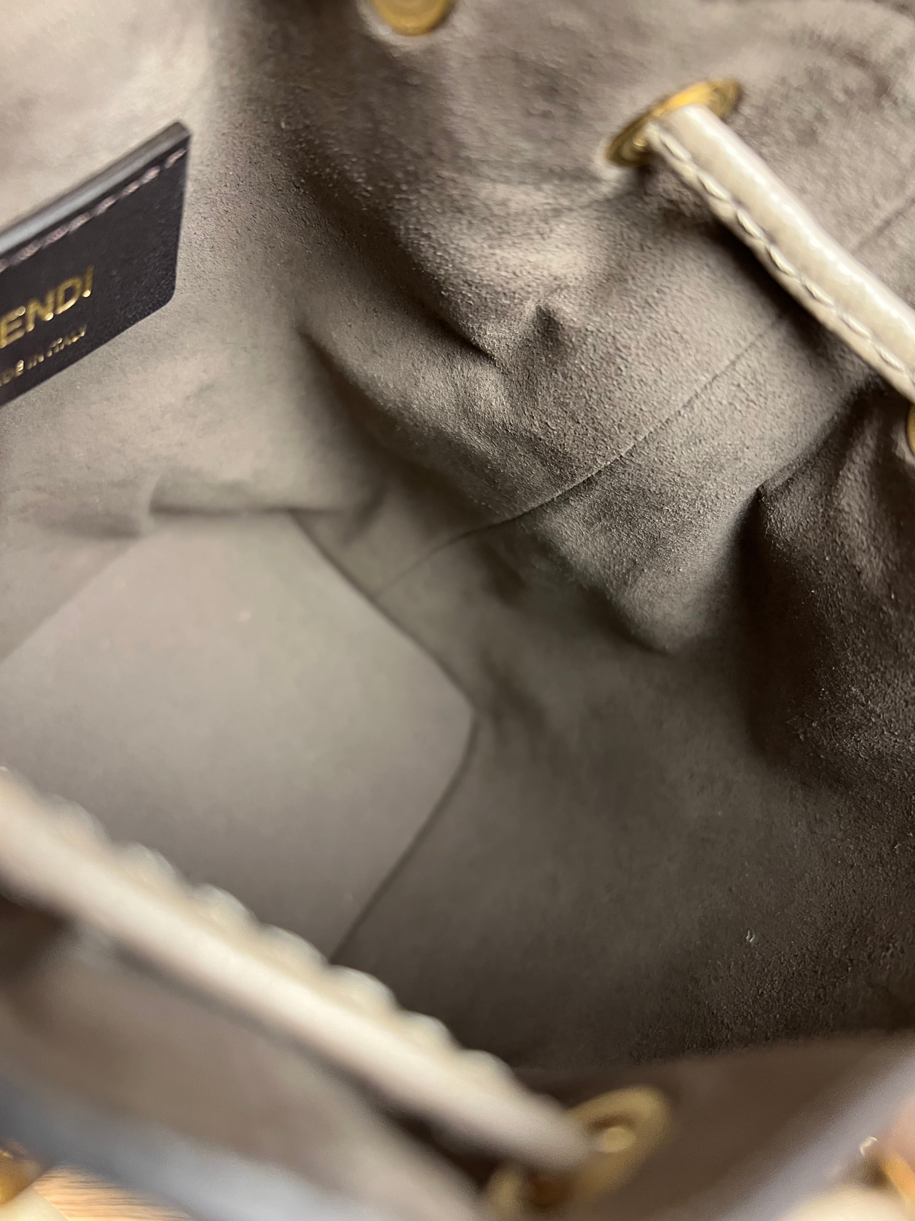 Fendi Mon Tresor Leather Bucket Bag