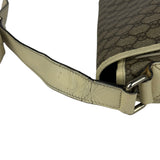 Gucci GG Leather Lined Flap Messenger Bag