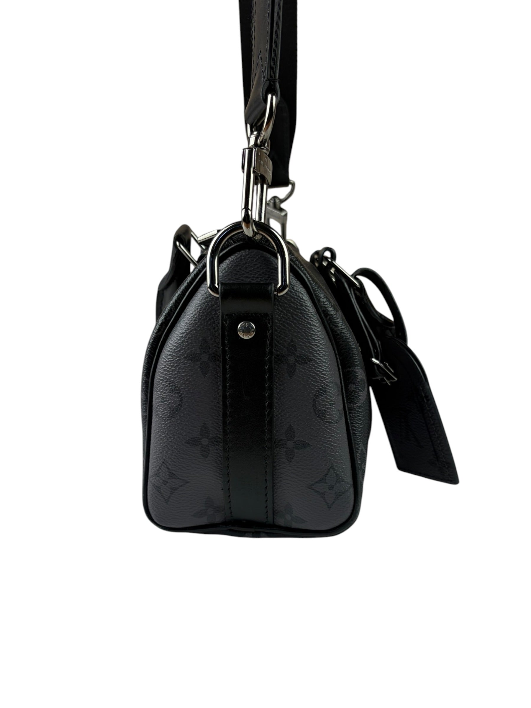 Louis Vuitton Grey Monogram Keepall Bandoulière 25