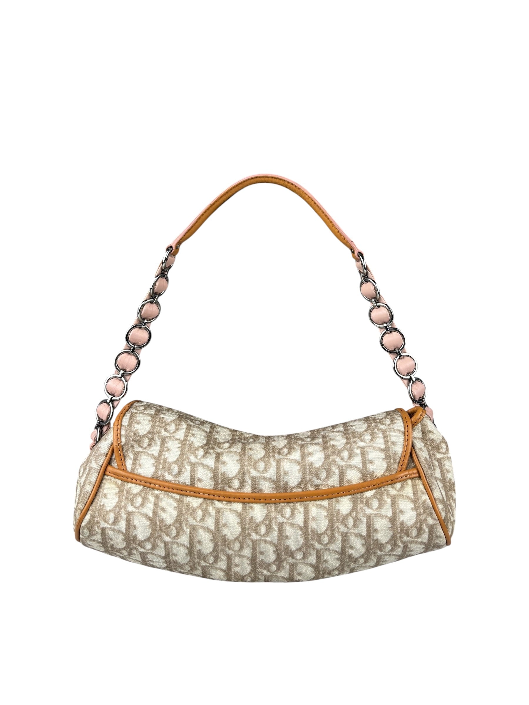 Christian Dior Leather Trotter Romantique Flap Shoulder Bag