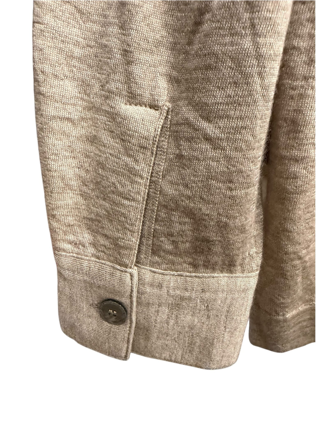 Hermes Beige Cashmere Blend Quarterzip