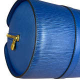 Louis Vuitton Blue Epi Soufflot Handbag