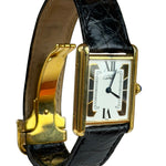 Cartier Must De Tank Tri Color Black Strap