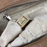 Chanel Beige Leather Chocolate Bar Bowler Bag 2004