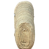 Versace Large White Raffia/Leather Shoulder Tote