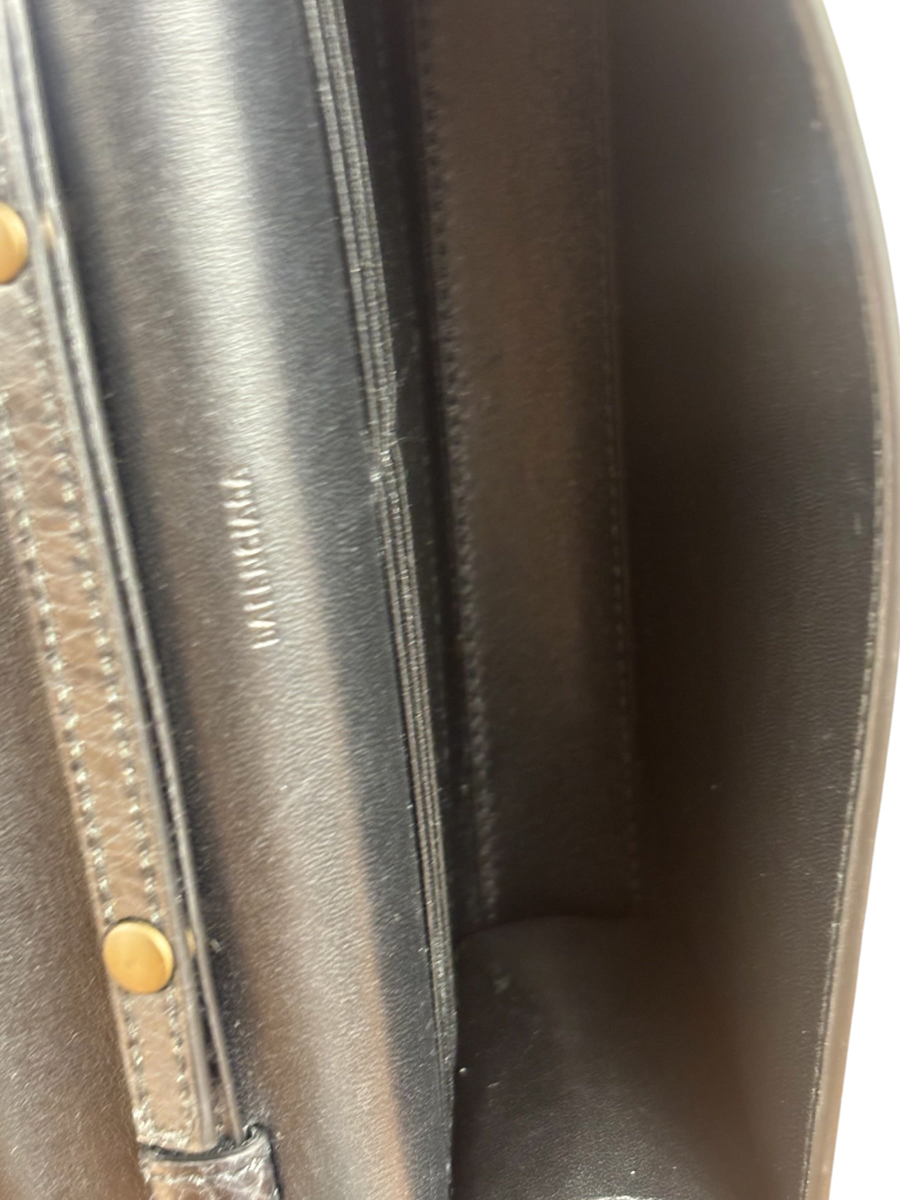 Balenciaga Black Croc Embossed Le City Clutch/Wallet