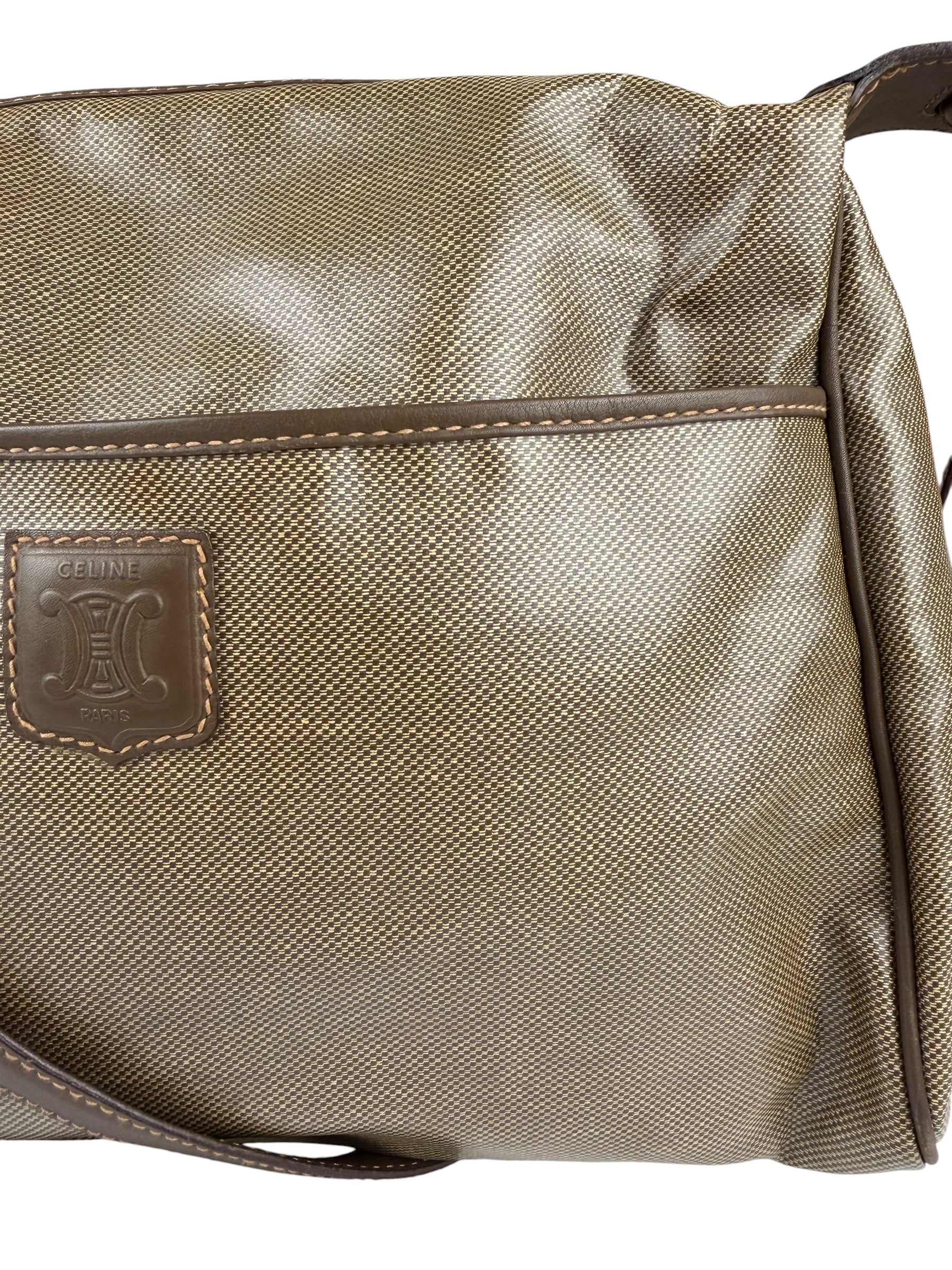 Celine Vintage Leather Shoulder Tote Bag