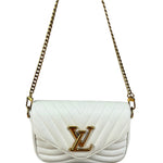 Louis Vuitton White Leather New Wave Multi Crossbody Pochette