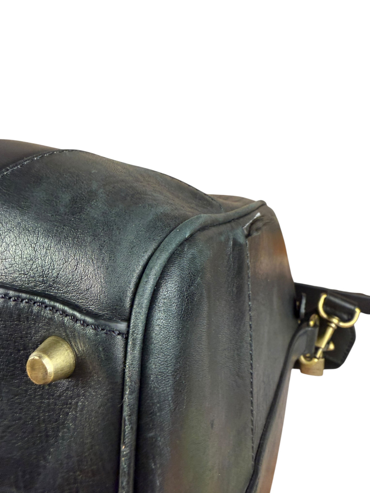 Coach Black Leather Large Duffle