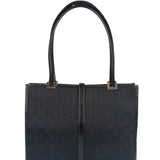 Gucci GG Black Canvas Vintage Jackie Tote Handbag