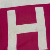 Chanel Vintage Large Block Text Logo Silk Scarf