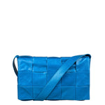 Bottega Veneta Cyan Leather Cassete Bag
