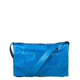 Bottega Veneta Cyan Leather Cassete Bag