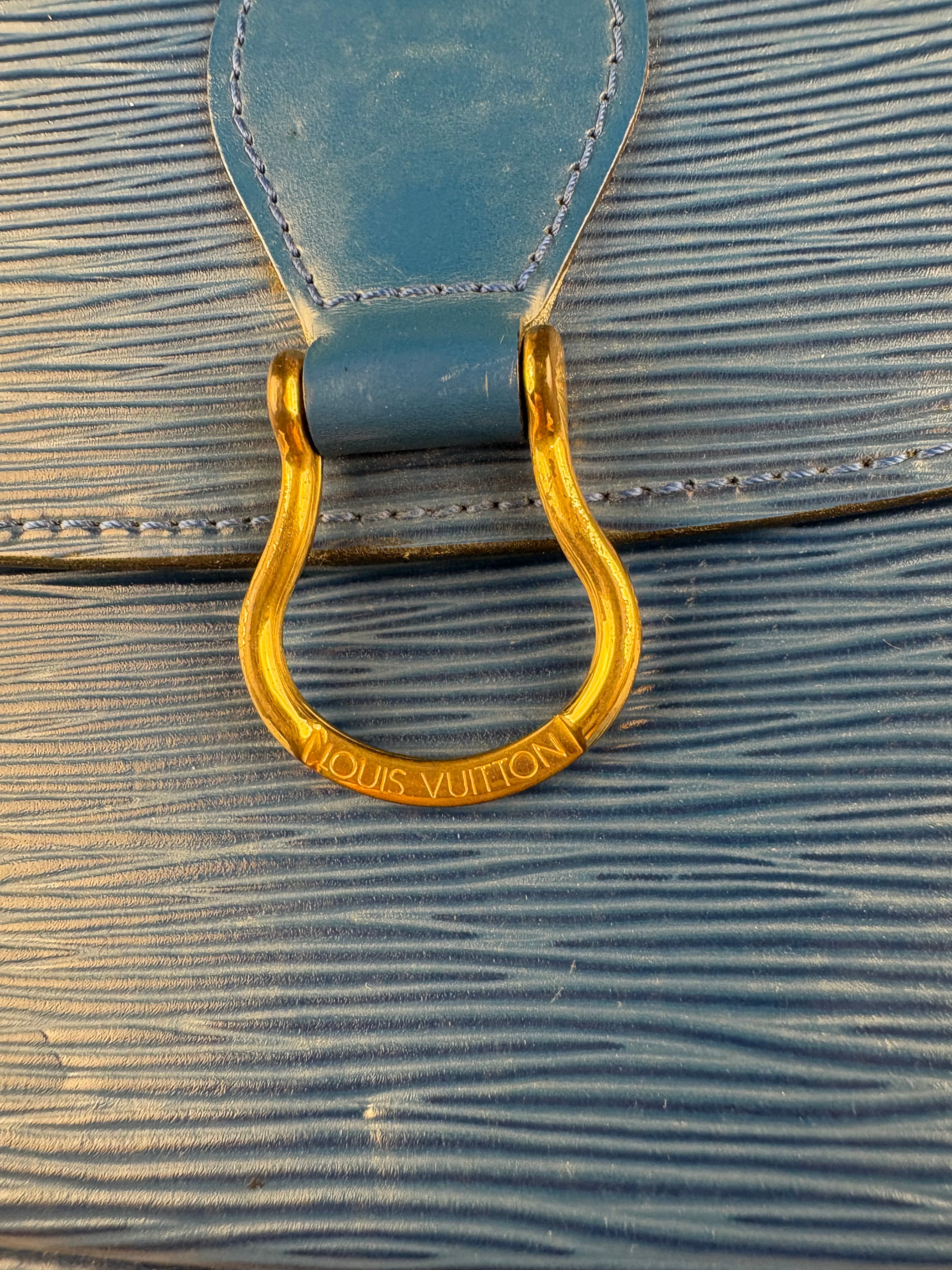 Louis Vuitton Blue Epi Saint Cloud Crossbody