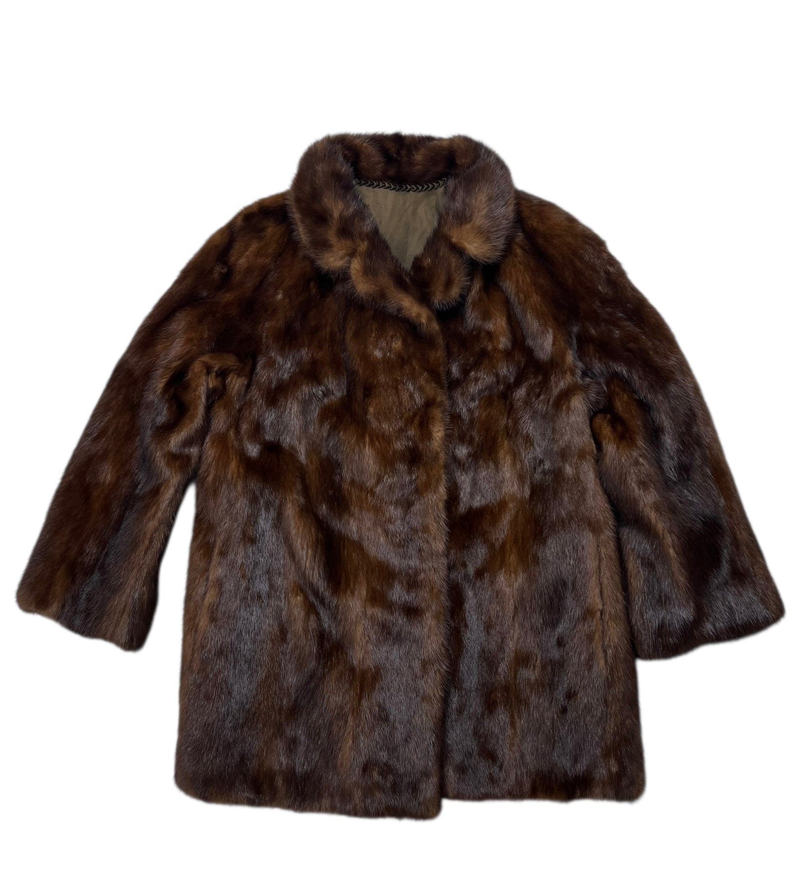Saga Mink Brown Vintage Fur Coat