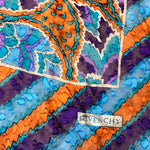 Givenchy Dark Multi Striped Shear Silk Scarf
