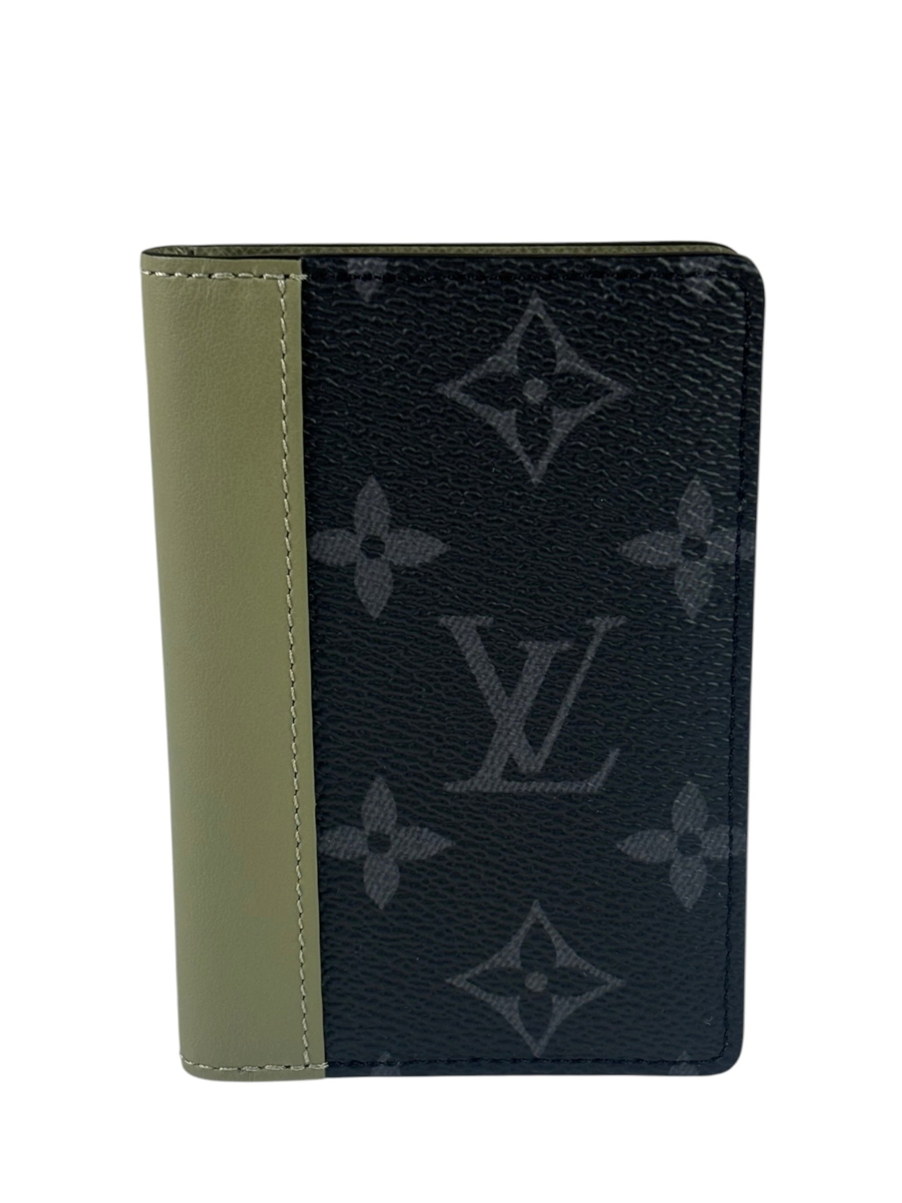 Louis Vuitton Black/Olive Monogram Bi-Fold Card Holder