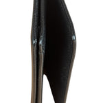 Bvlgari Black Grained Leather Bifold Card Holder