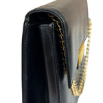 Christian Dior Black Leather Flap Bag Replacement Chain