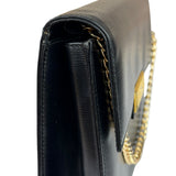 Christian Dior Black Leather Flap Bag Replacement Chain