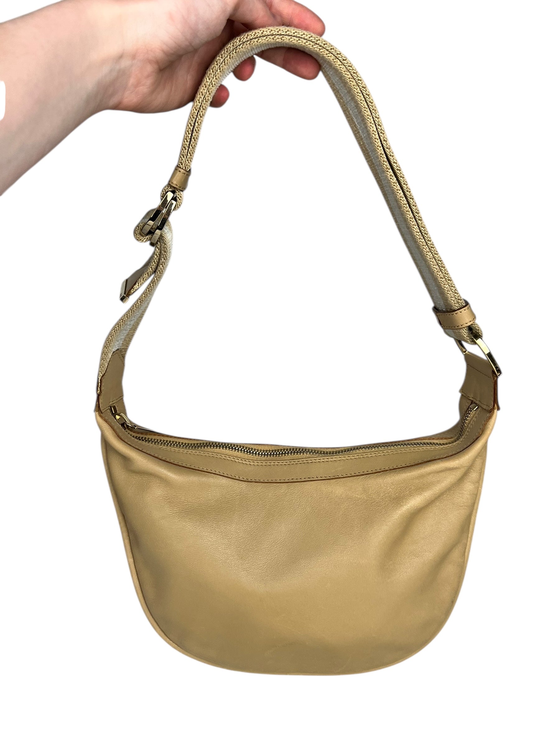 Gucci Beige Leather Vintage Hobo Bag
