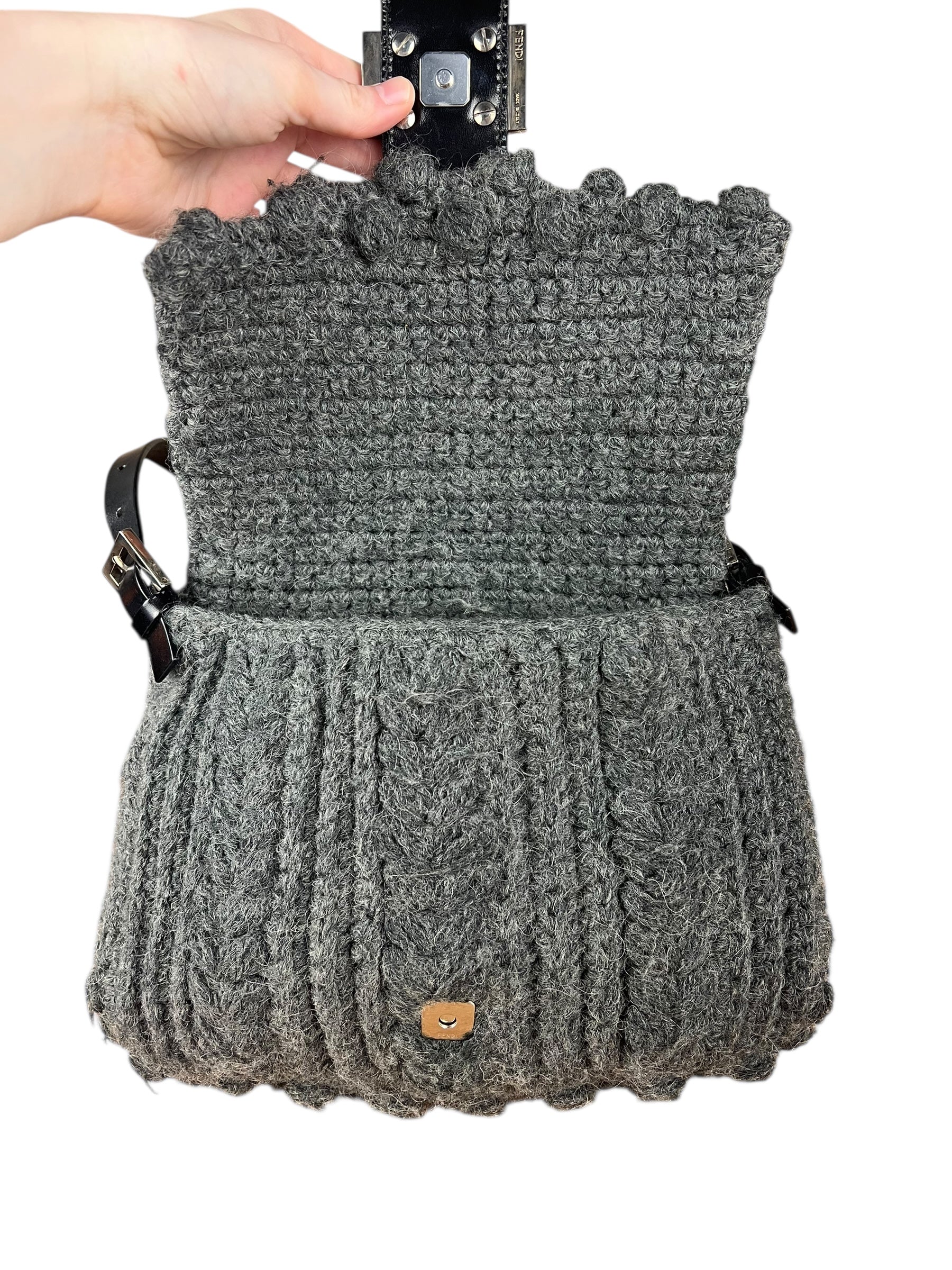 Fendi Crochet Wool Mamma Baguette