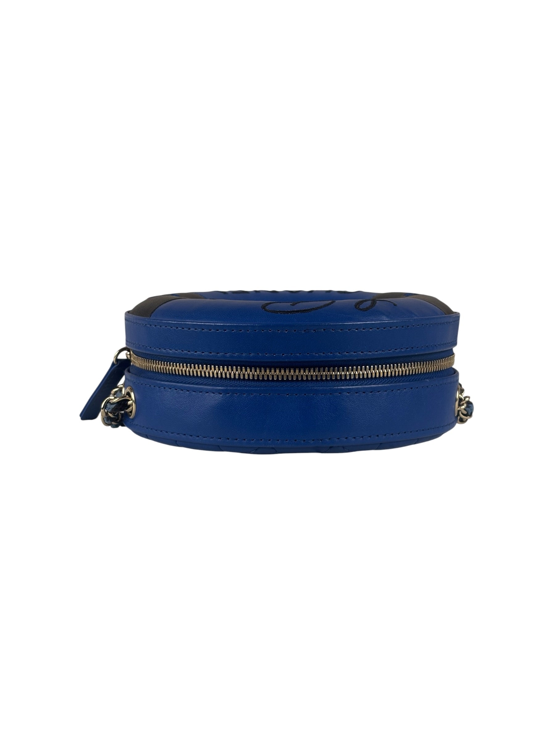 Chanel Limited Edition Lifesaver Round Crossbody Navy/Black 2017