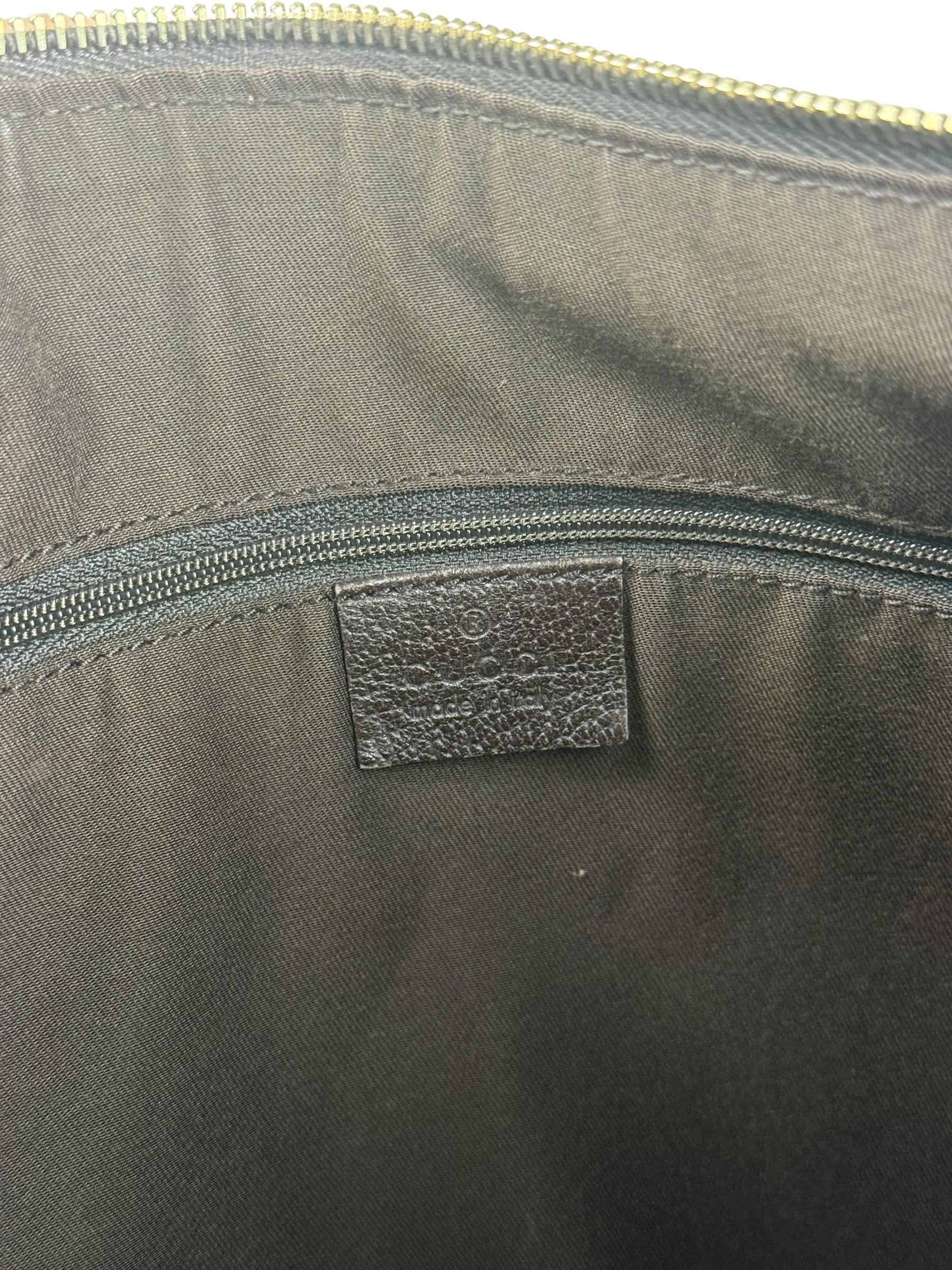 Gucci Vintage Brown Canvas GG Shoulder Bag