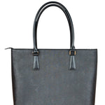 Burberry Black Saffiano Leather Tote Bag