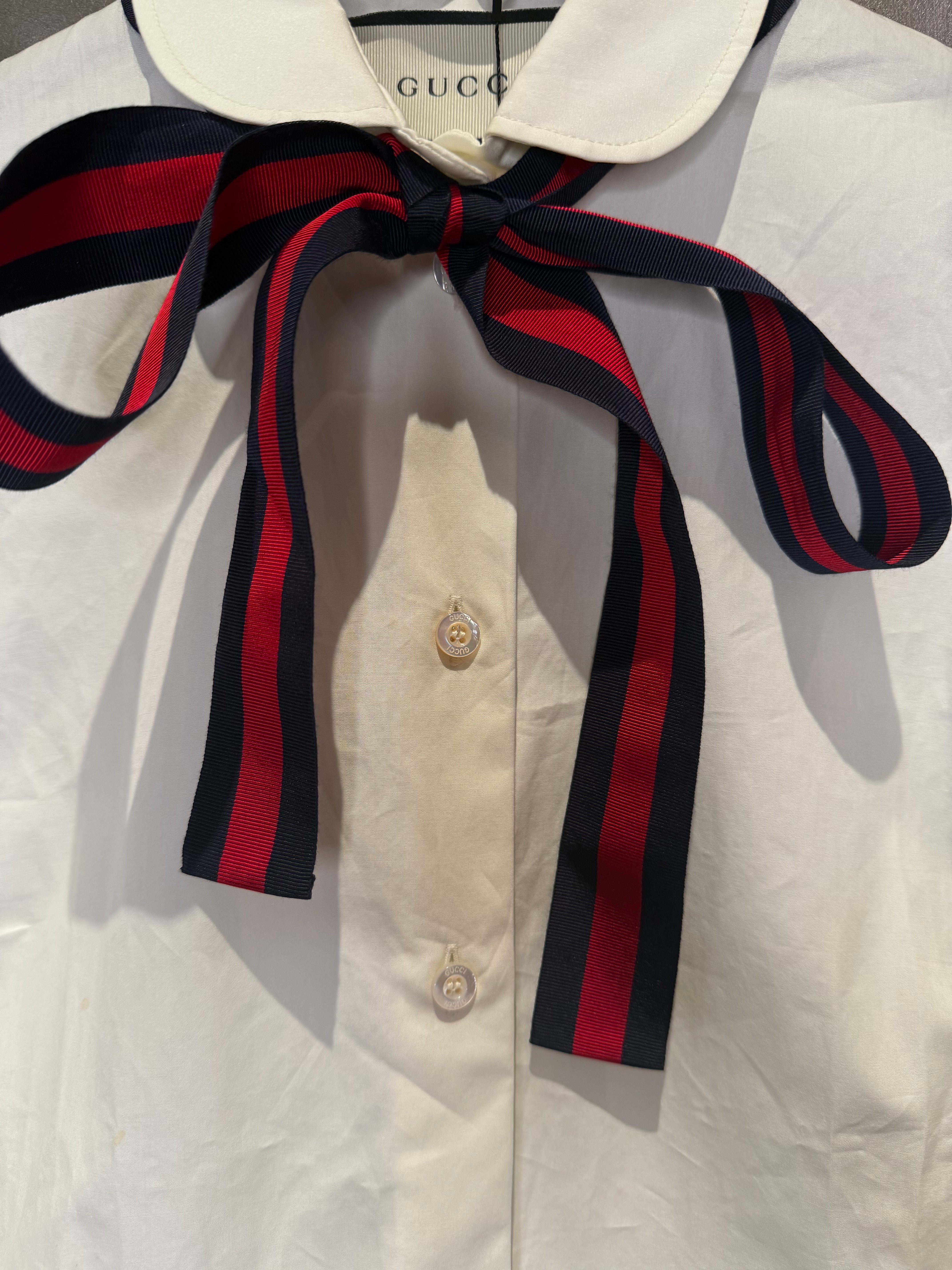 Gucci Bow Tie Button Up