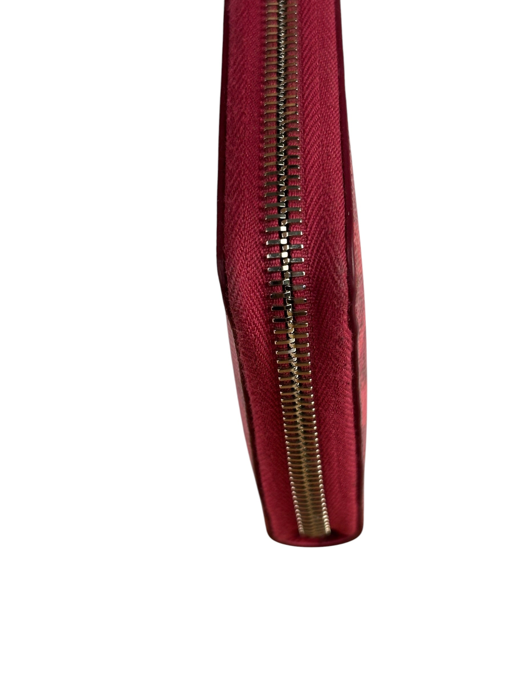 Givenchy Pink Leather Floral Zip-Around Wallet