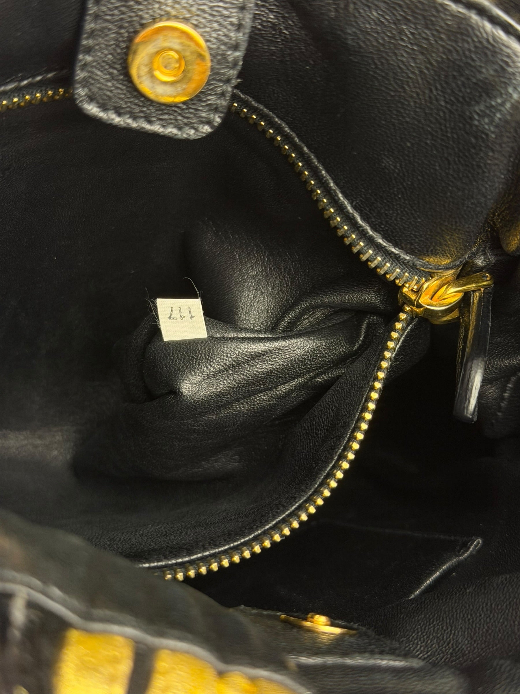 Prada Bicolor Leather Nappa Waves Tote Bag