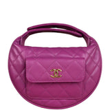 Chanel Caviar Polly Pocket Mini Hobo Bag 2023