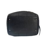 Chanel Navy Chocolate Bar Square Quilt LAX Bowler Bag 2004
